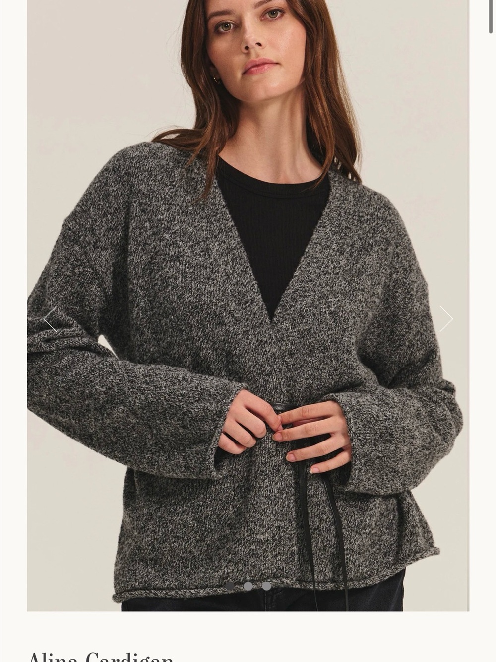 Alina Cardigan Sweater Velvet by Graham & Spencer